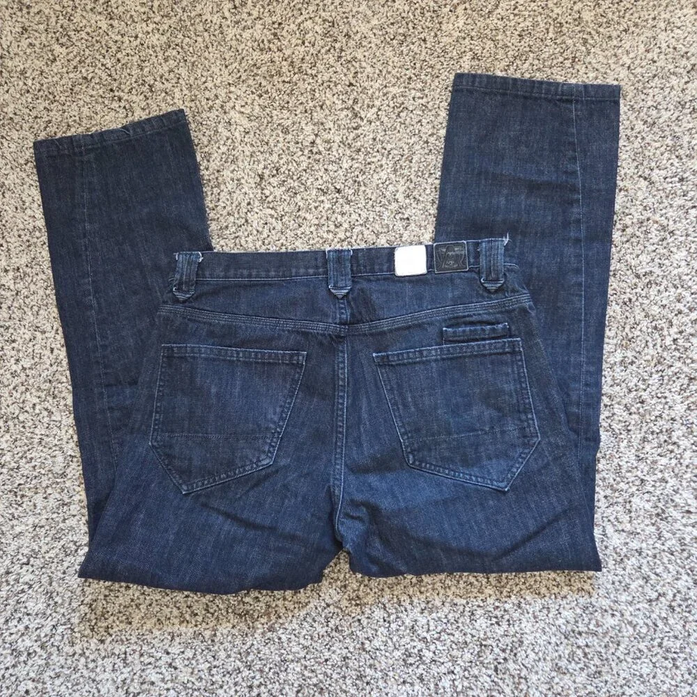 Analog Denim Jeans Arto Saari Men's 32 X 28 Dark Wash Vintage Button Fly‎ Y2K - Picture 7 of 9